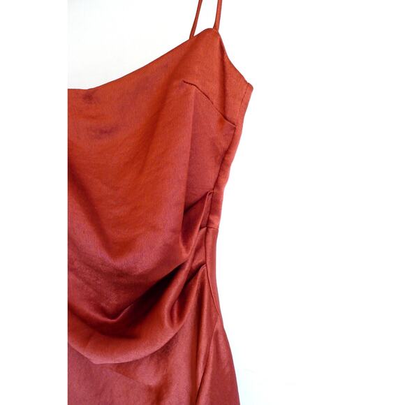 BEC + BRIDGE Nadia Maxi Slip Slit Dress Auburn Rust Anthropologie 2 NWT $330 - Picture 8 of 15